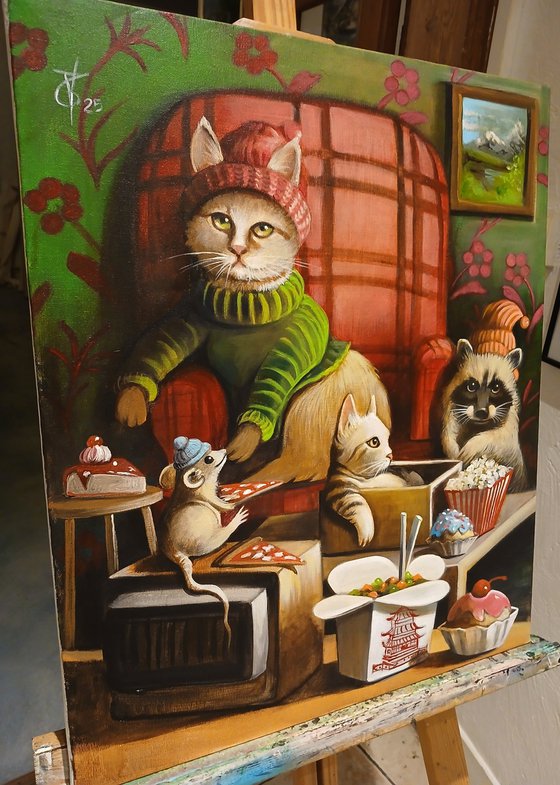 Holidays in the mountain cabin