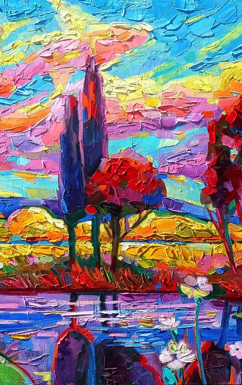 Rainbow colors landscape by Vanya Georgieva