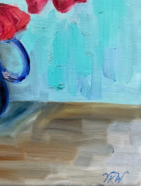 POPPIES IN BLUE