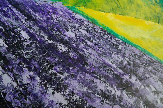 The Lavender and the storm - Fields and Colors Series- EXTRA LARGE