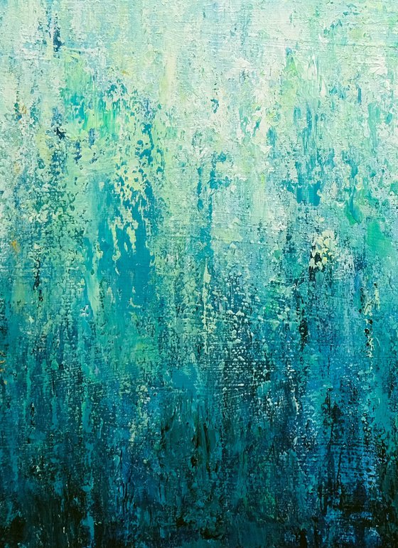 Abstract Turquoise Landscape VIII