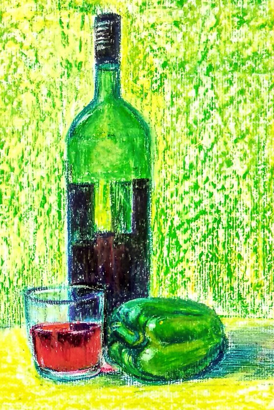 Green Wine Bottle