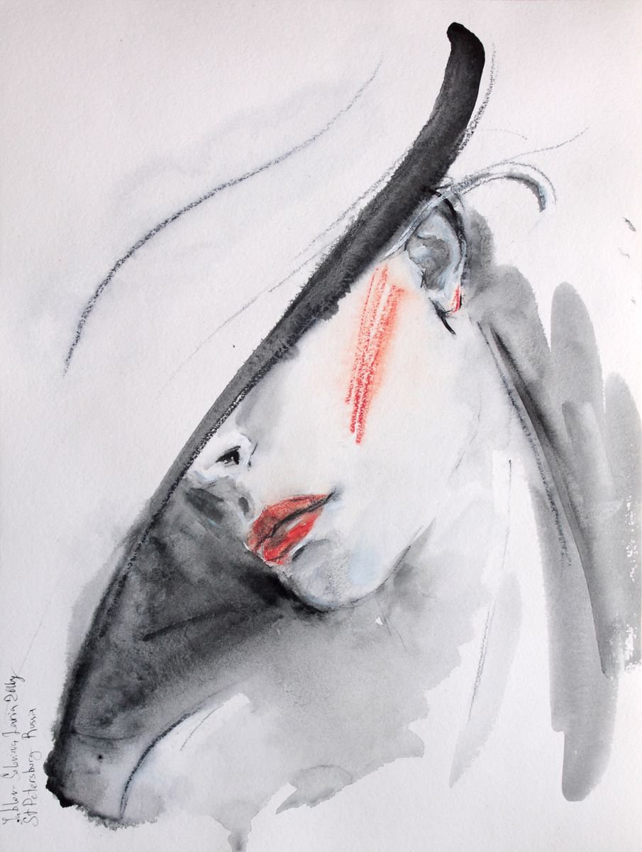 Mysterious 12x16 in 30x40cm by Daria Yablon-Soloviova