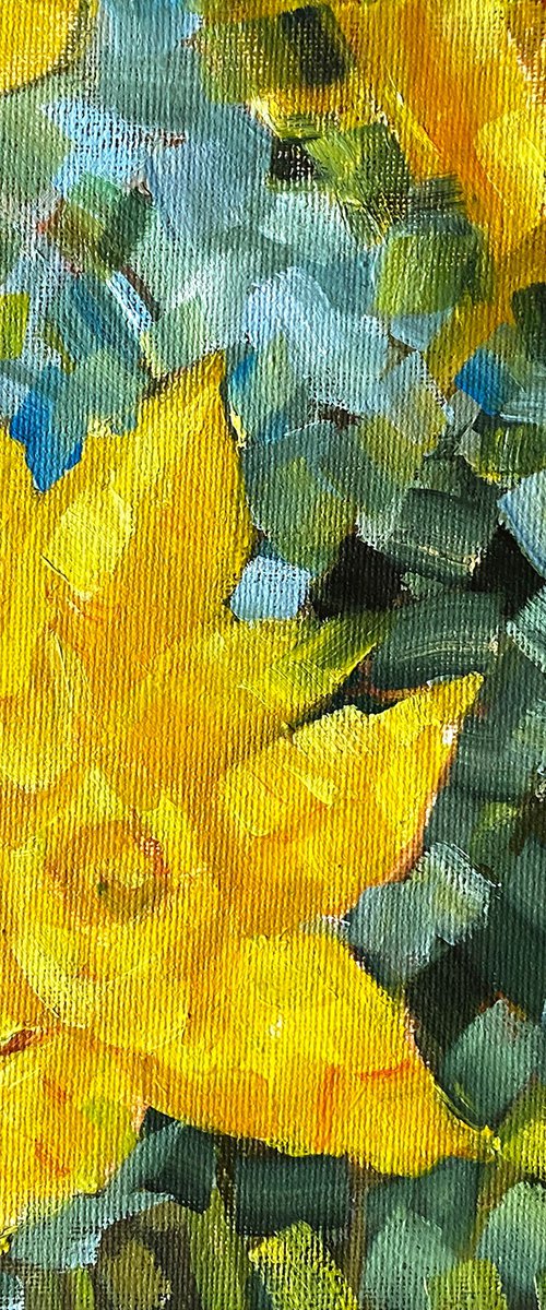 Daffodils Abstract by Arti Chauhan