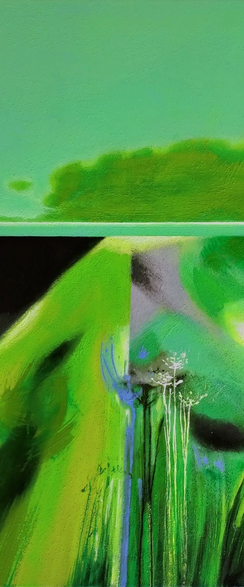 Abstract Green Colors by Evgen Semenyuk