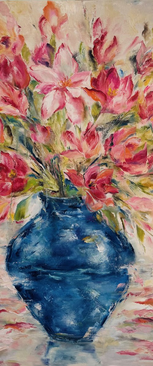 The blue vase by Oleksandra Ievseieva