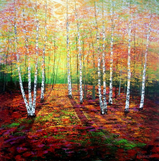 Autumn Golden Birches