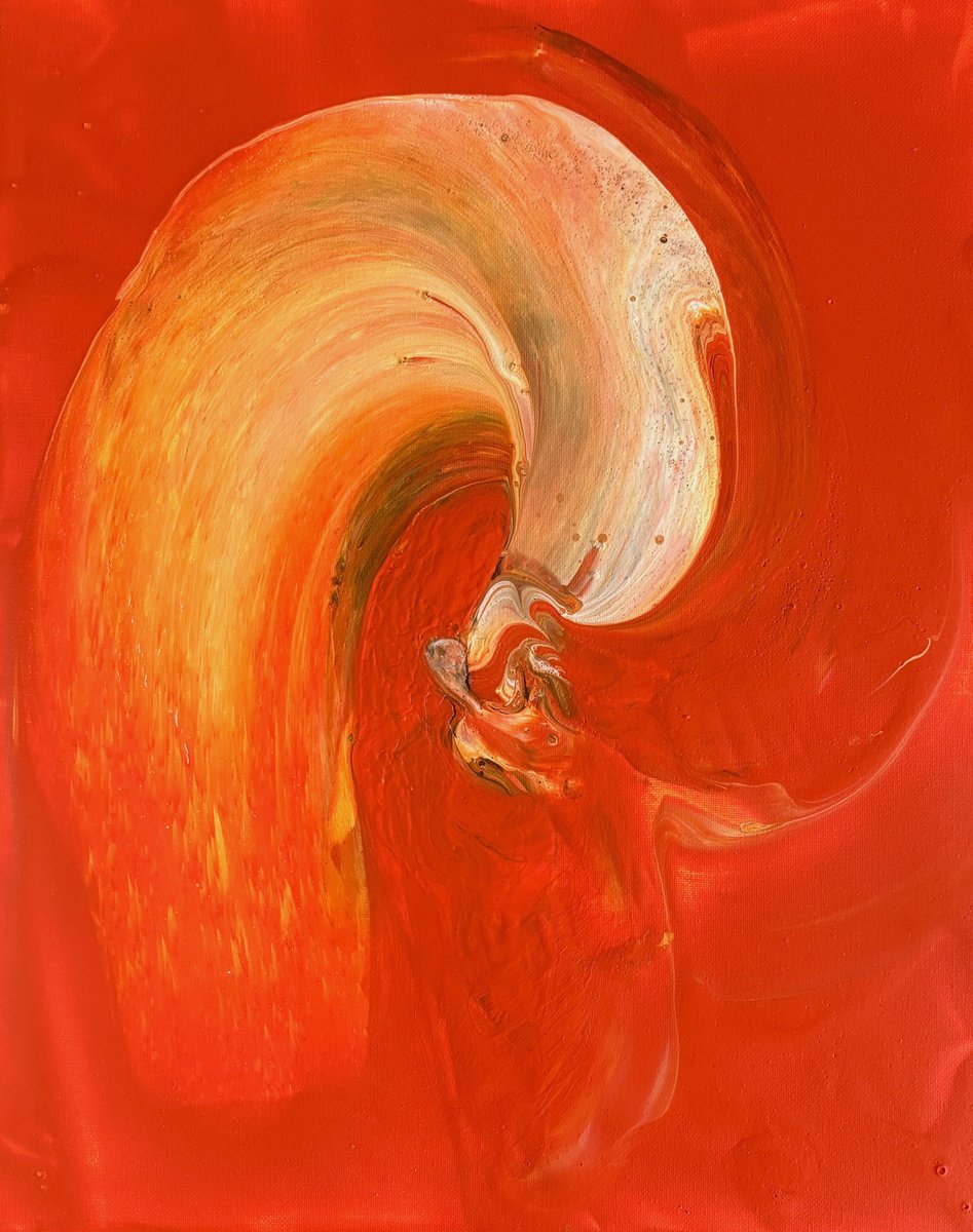 Abstract Acrylic Painting By Jean-Philippe Estebenet, 16 X 20, Le Songe D