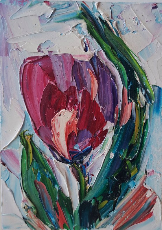 Tulip mini-painting