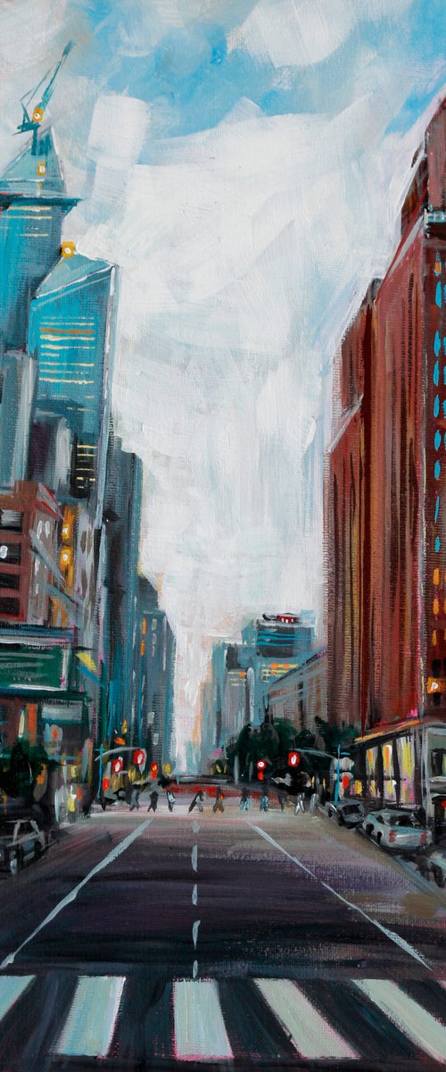 The City. Downtown. Skyscrapers. Cityscape. by Trayko Popov