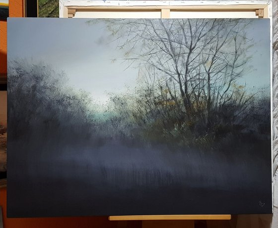 " The Hazy Dawn " Large Painting !!! 120x90cm  ” SPECIAL PRICE!!!