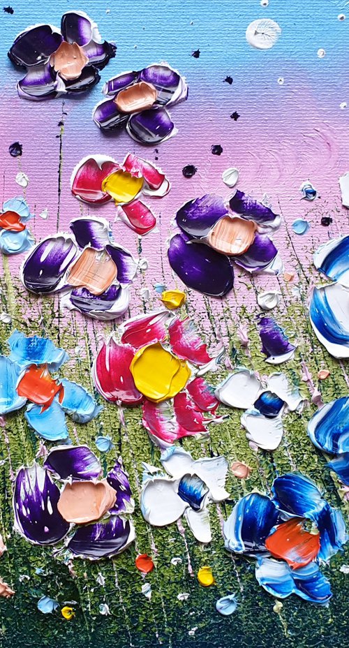"Violet Clouds & Flowers in Love" by Phil Broad