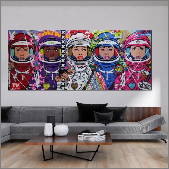 The 5th Cadet 240cm x 100cm Space Cadet Textured Urban Pop Art