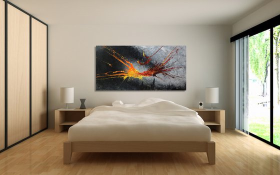 Fires Over Gotham (Spirits Of Skies 128167) (160 x 80 cm) XXXL (64 x 32 inches)