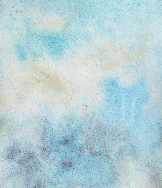 Fresh blue palette abstract artwork