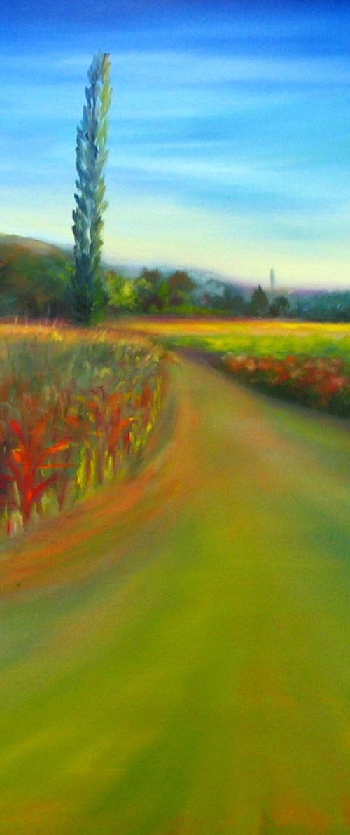 Burgundy Landscape by Maureen Greenwood