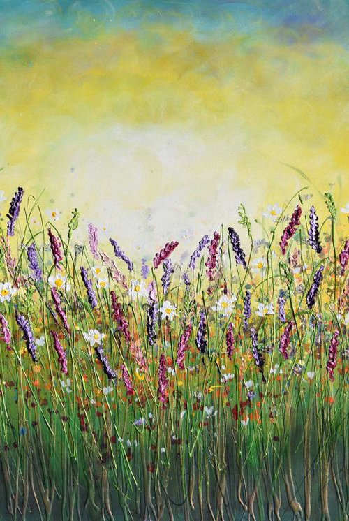 Wildflower Dance XL Large Painting by Amanda Dagg