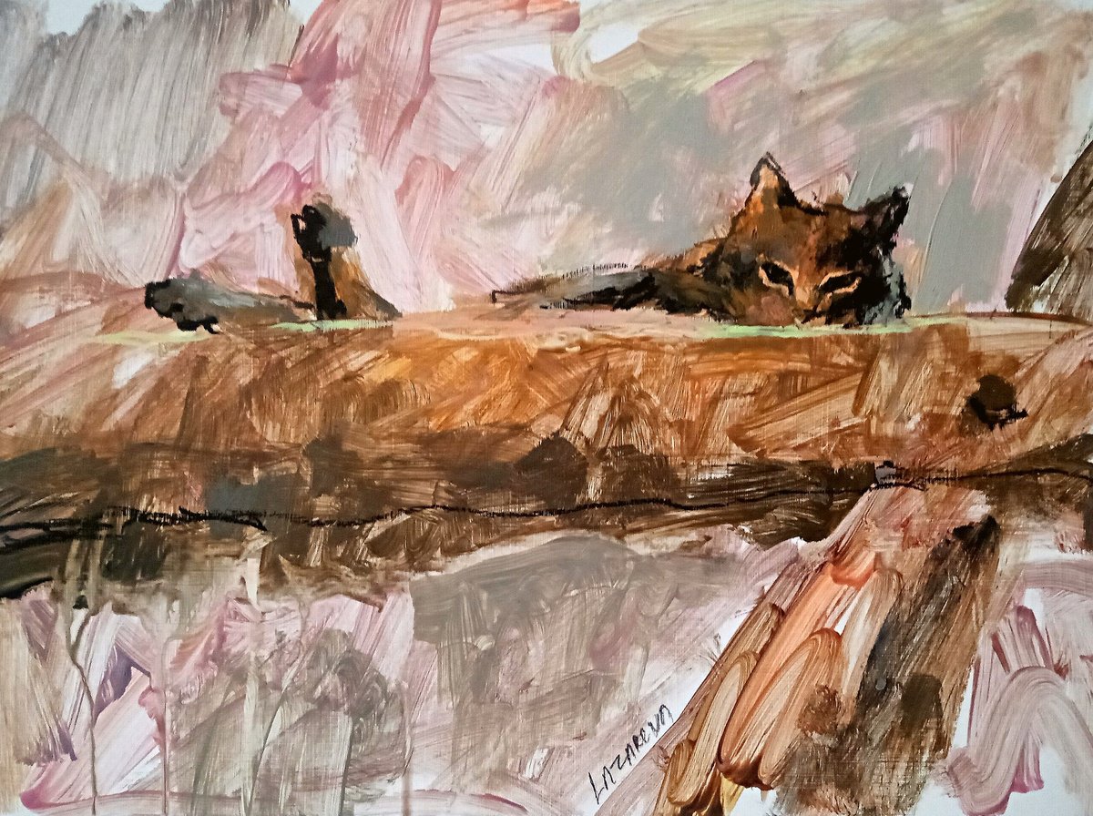 Tiger cat#1 by Valerie Lazareva