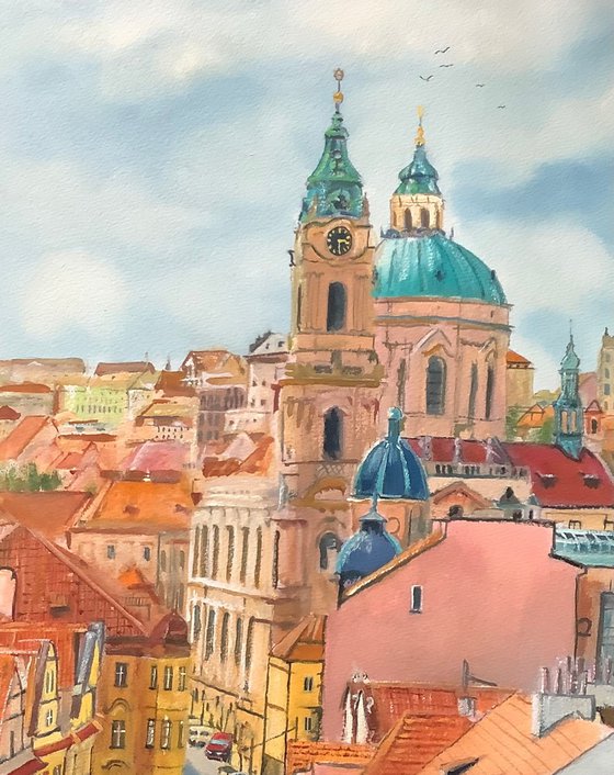 View across Prague