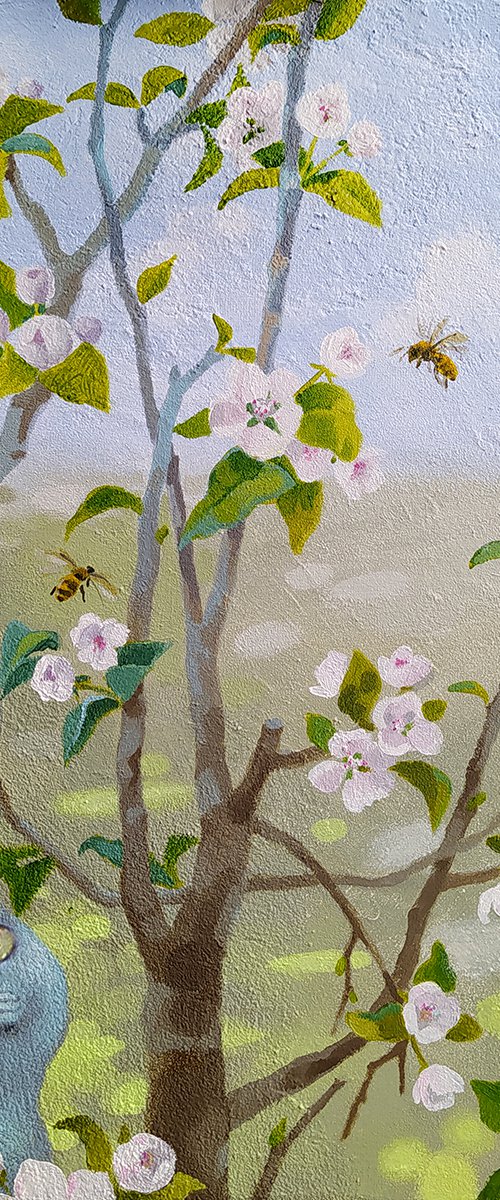 The apple trees are blooming by Margot Raven