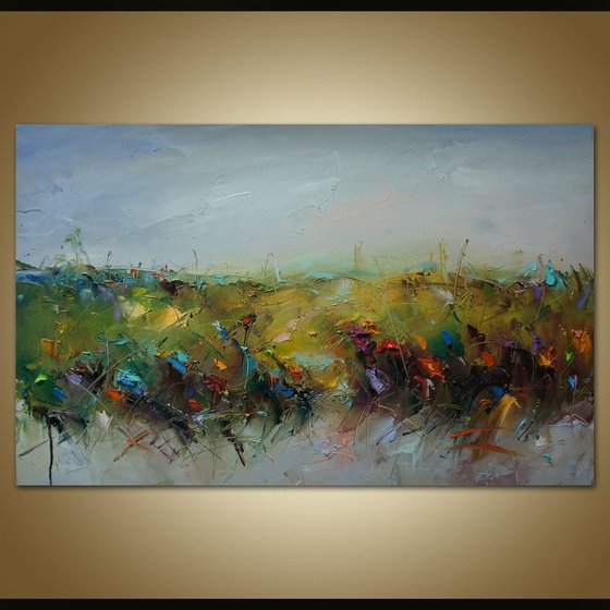 Colors in the Fields , Oil Painting