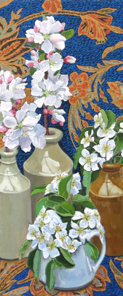 Blossom in Jars by Richard Gibson