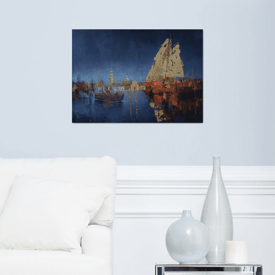 " Harbor of destroyed dreams - Venetian Nocturne "