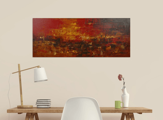 Benevolent Earth  (Panoramic Landscape, 100x40cm)