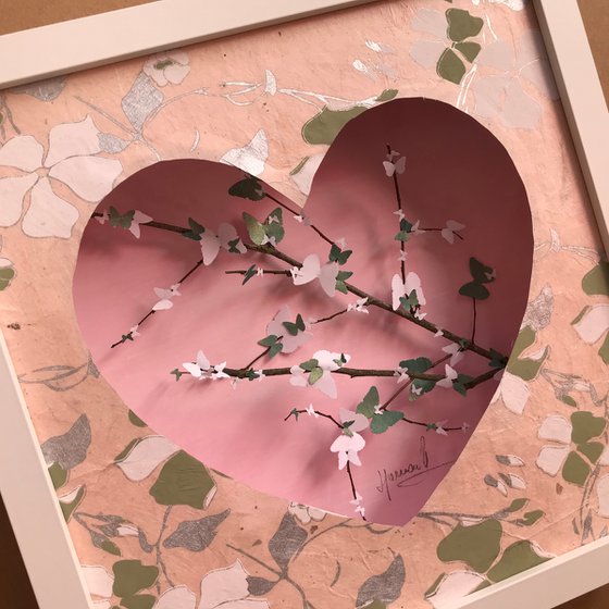 Cherry Blossom Heart (Soft Pink)