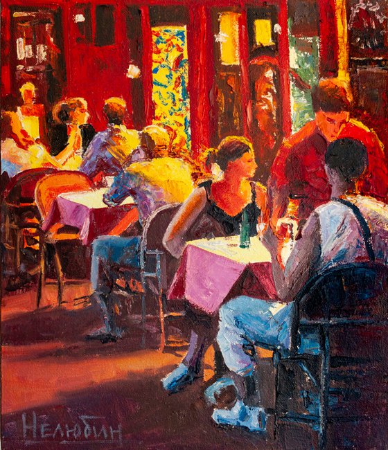 "Evening cafe"