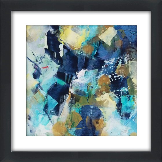 Abstraction #11 - Framed and ready to hang - original abstract painting