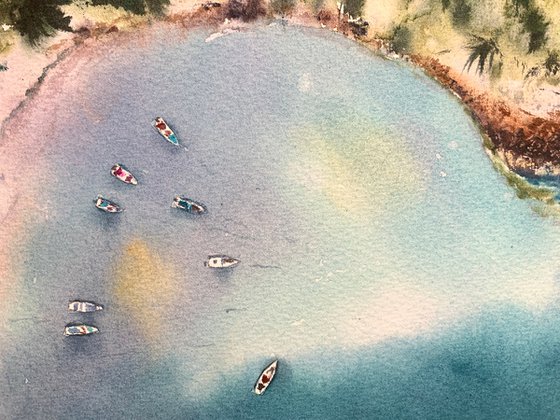 The Sea from the Sky (diptych)