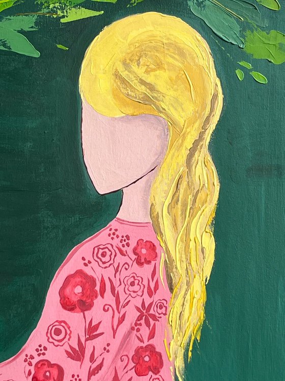 Mother Daughter Original Painting