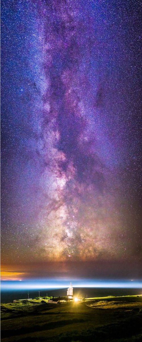 St Catherine's Lighthouse Milky Way Giclée Fine Art Print by Chad Powell