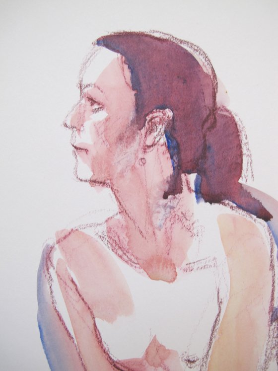 Seated female nude
