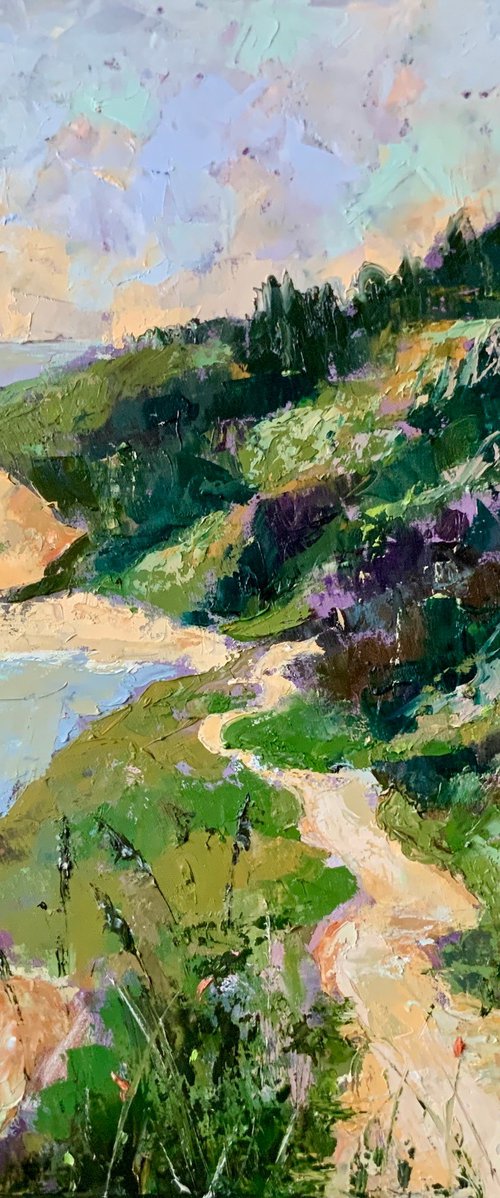 Cliffside Path to the Sea by Alexandra Jagoda (Ovcharenko)