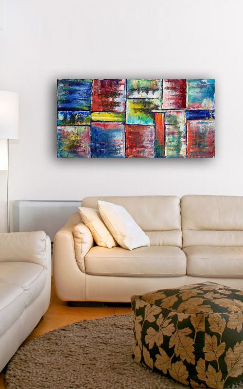 "Straight, No Chaser" - Original PMS Abstract Oil Painting On Canvas - Commission by Preston M. Smith (PMS)