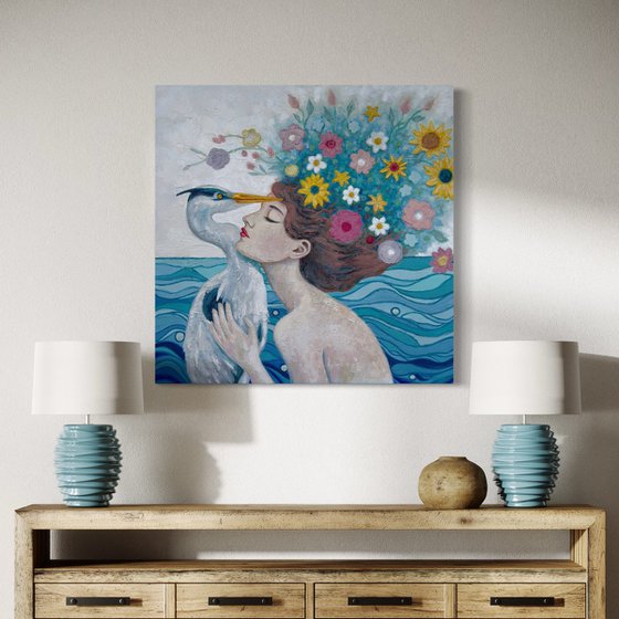 "EMBRACING THE BLUE HERON"