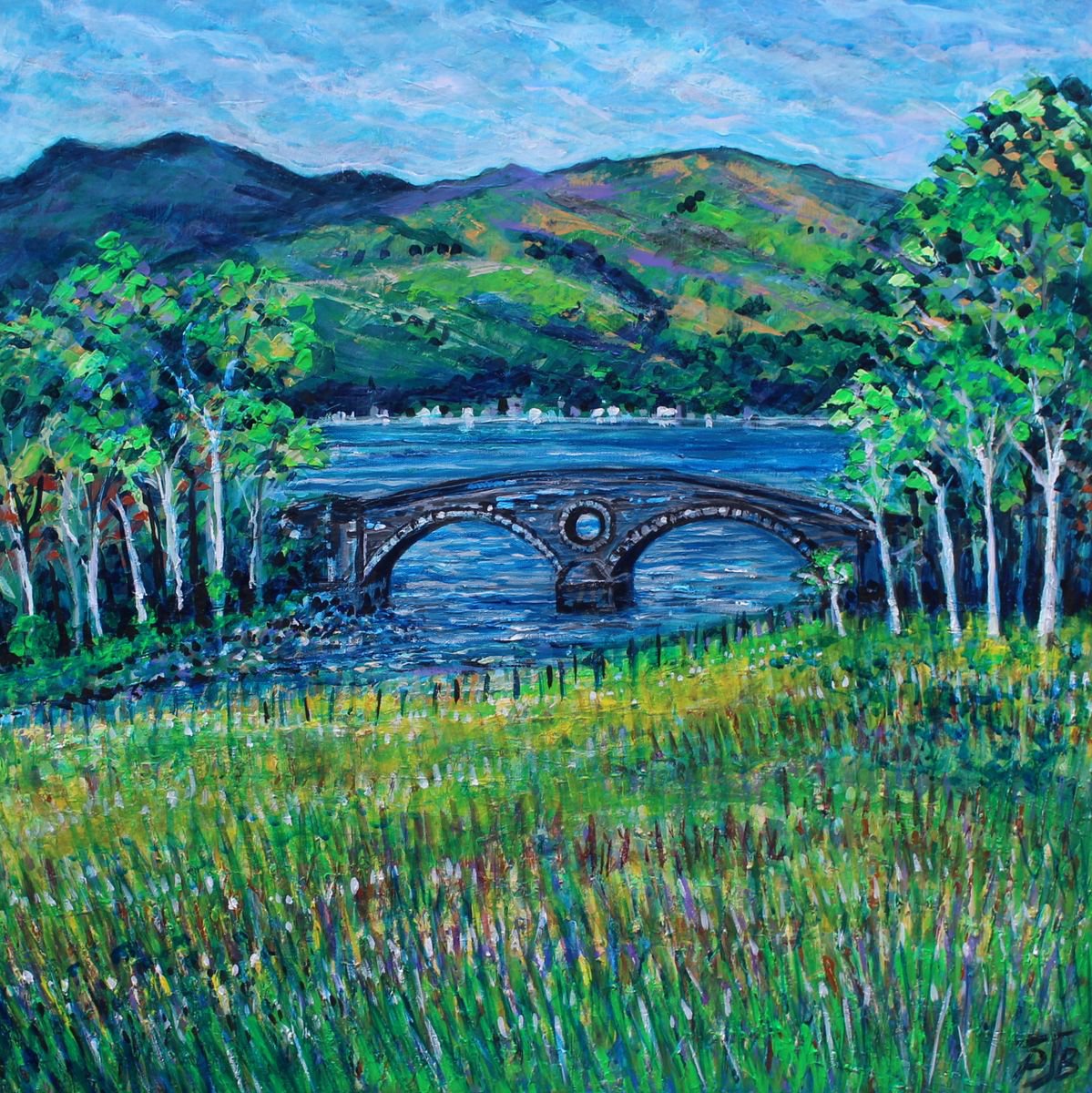  Aray Bridge- Inveraray By Paul J Best, 30 X 30, Artwork For Sale On Artfinder