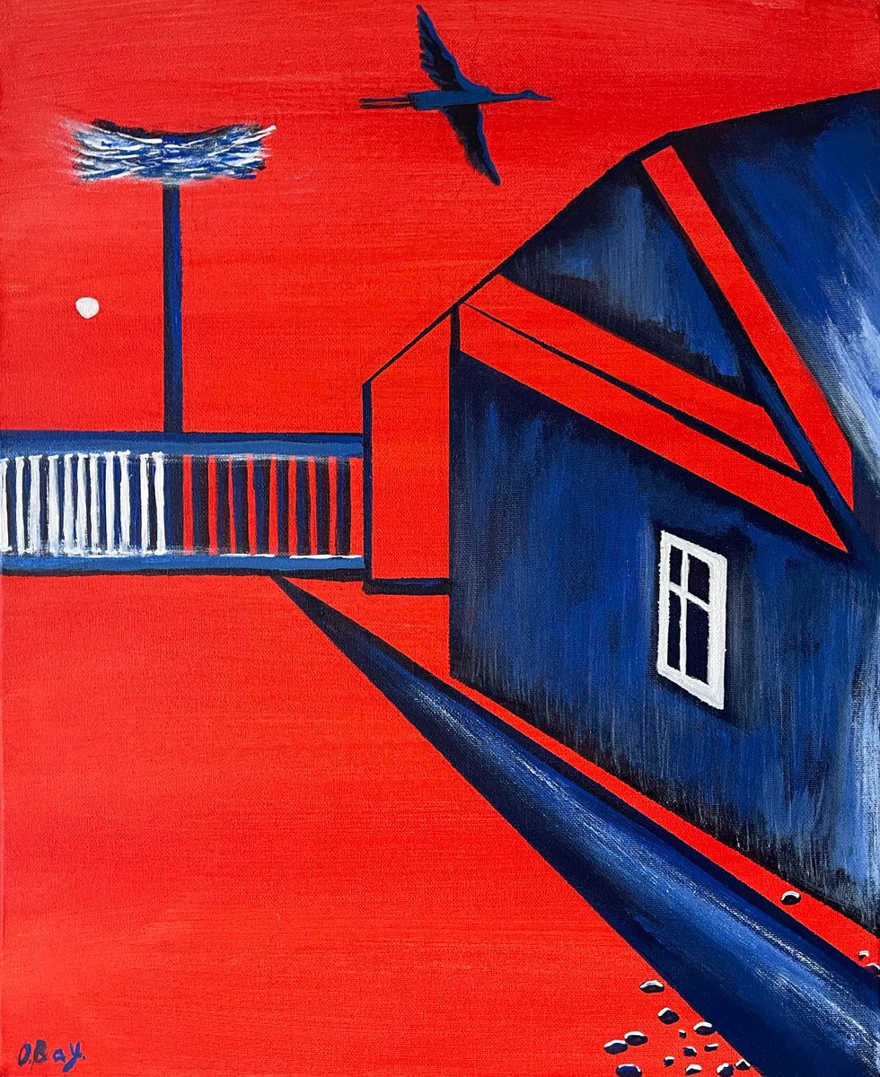 Acrylic Painting , A Good Sign By Olesya Bay, 16 X 20, Artwork For Sale On Artfinder