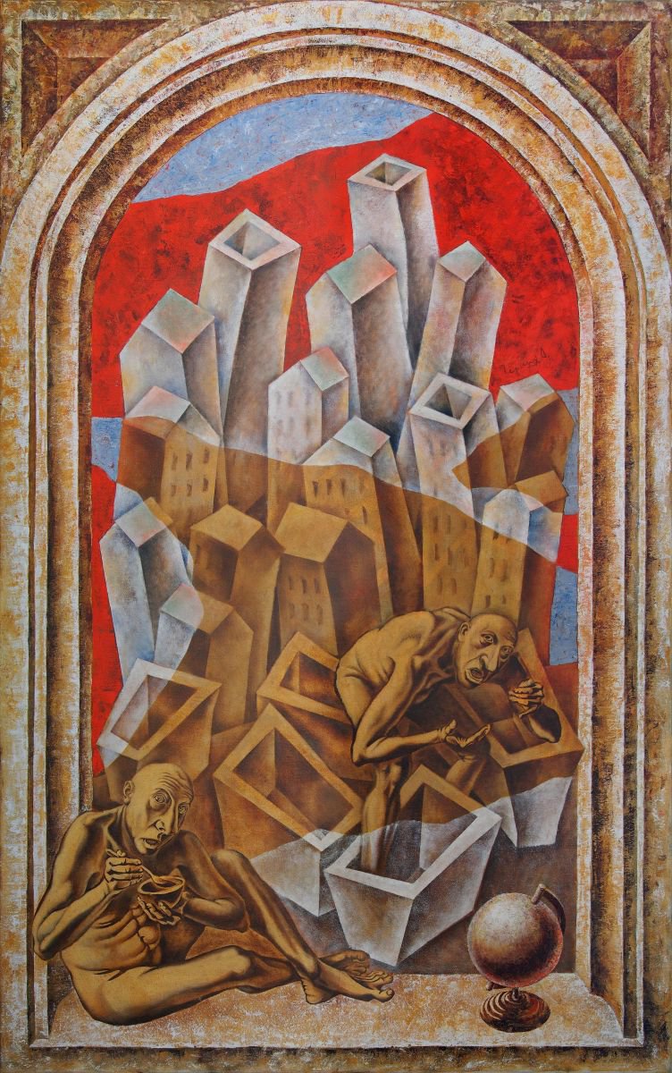 Mirage. Fata Morgana. 2015. Canvas, oil. 160x100 cm. by Oleg Chernykh