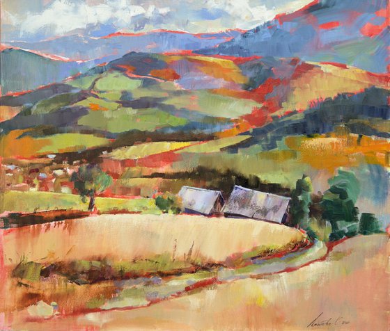 Colors in mountains in autumn