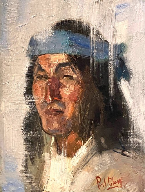 Native American Indian Man No.61 by Paul Cheng