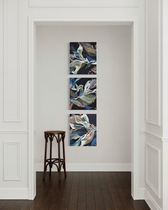A Verdant Scene II Triptych