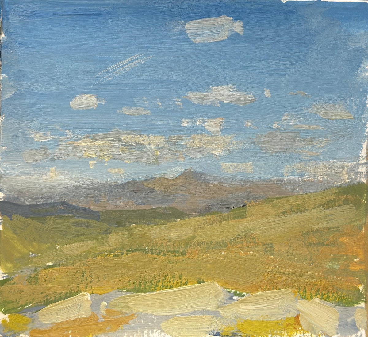 Impressionistic Painting , Towards Thirlmere By Alex James Long, 6 X 5, Artwork For Sale On Artfinder