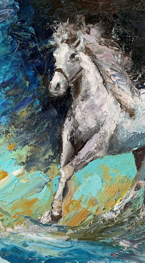 Running horse. by Vita Schagen