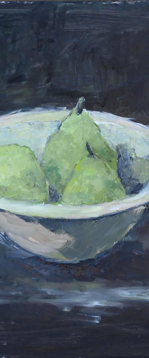 Green pears by Elena Zapassky