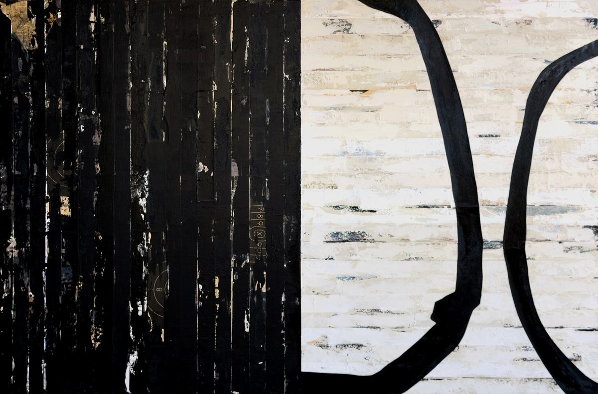 Black/White Alignment By Adam Collier Noel, 72 X 48, Artwork For Sale On Artfinder