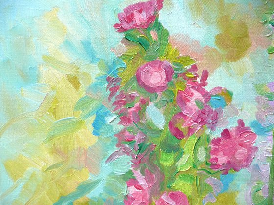 Hollyhocks