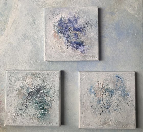 White little stories - triptych